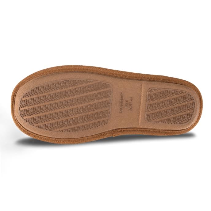 Isotoner® Mens Suede Mule With Water Repellency Tan Extra Image 5